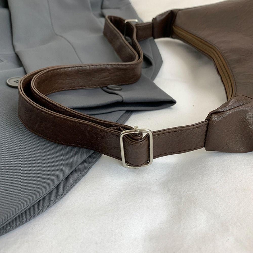 Korean Style Versatile Shoulder Bag PU Leather Ladies Luxury Tote Bag  Portable