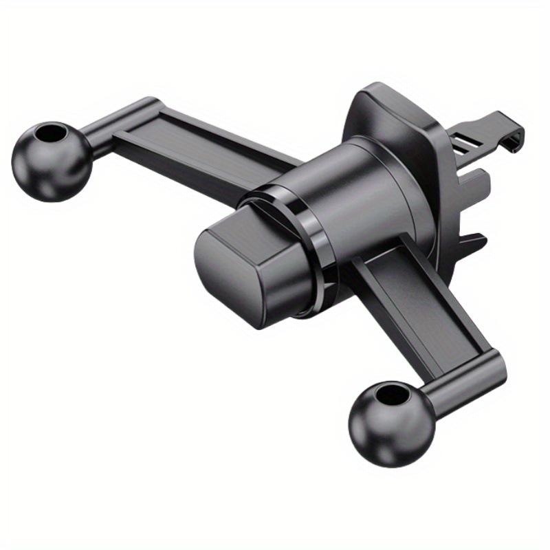 Gravity Car Phone Holder with Dual Ball Head & Air Vent Hook Support чёрный