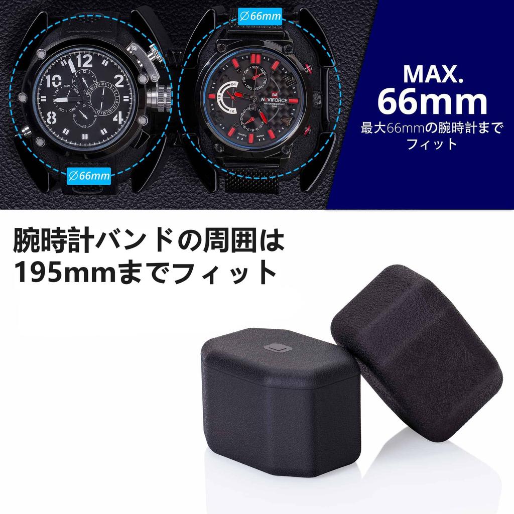 INCLAKE Winding Winds 2 Automatic Watch Watch Watch Winder with LED Equipped with Japanese Mabuchi Quiet For Men and Watches Bark Machine, Watches,