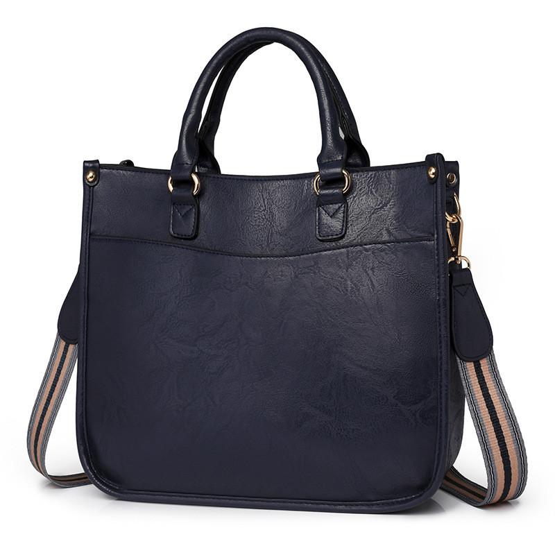 Ielgy Ladies Casual Retro One-Shoulder Messenger Briefcase