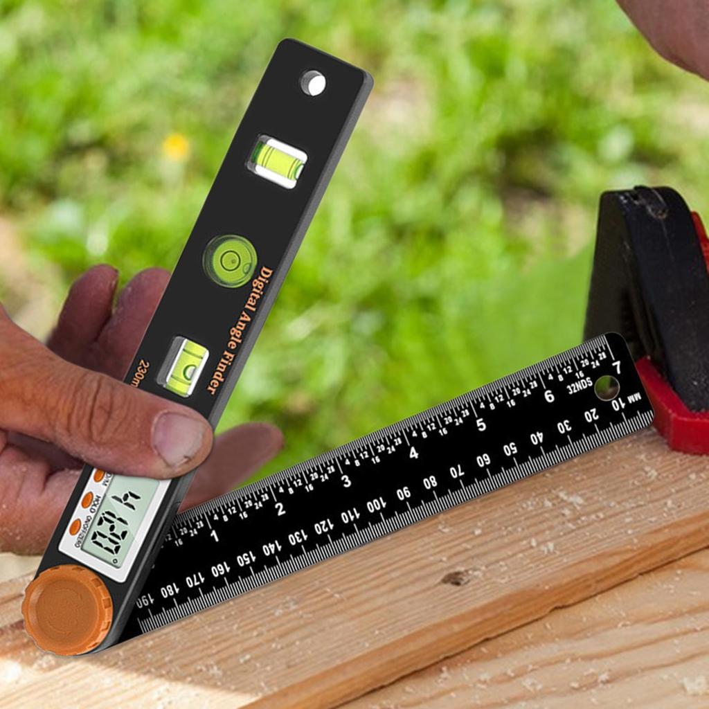 230mm 4 In 1 Digital Protractor Angle Ruler Spirit Level Ruler Woodworker Angle Protractor Measuring Tools
