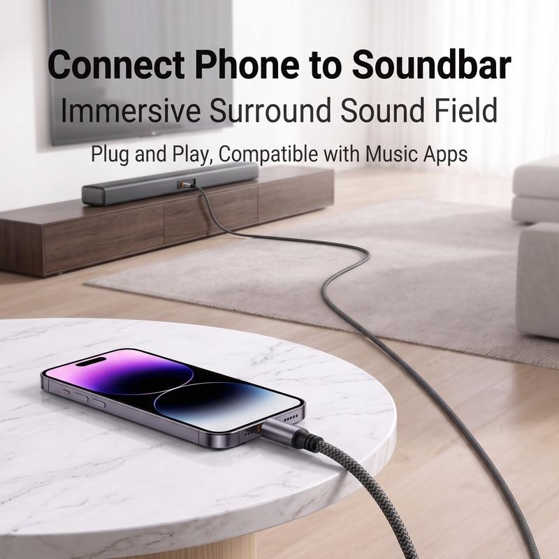 USB Type C To Optical SPDIF Toslink Audio Cable Braided Gold Plated 24Bit 96kHz Digital Stereo Adapter for Soundbar Speaker TVGood Product