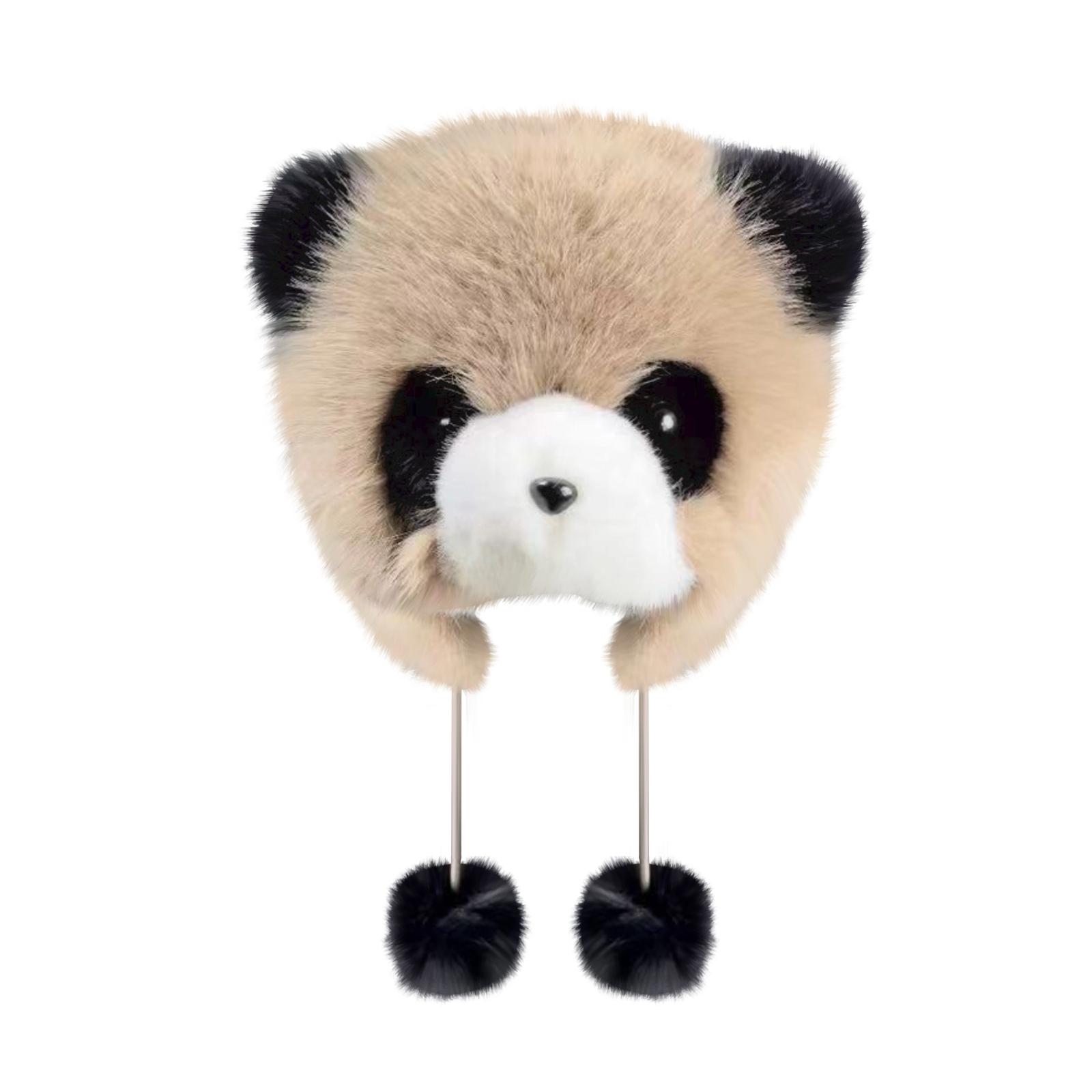 Soft Plush Cartoon Children S Thick Winter Cute Ear-Warming Hat. Super Cute - Hat. One Size хаки