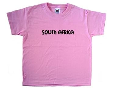 South Africa Text Pink Kids T-Shirt