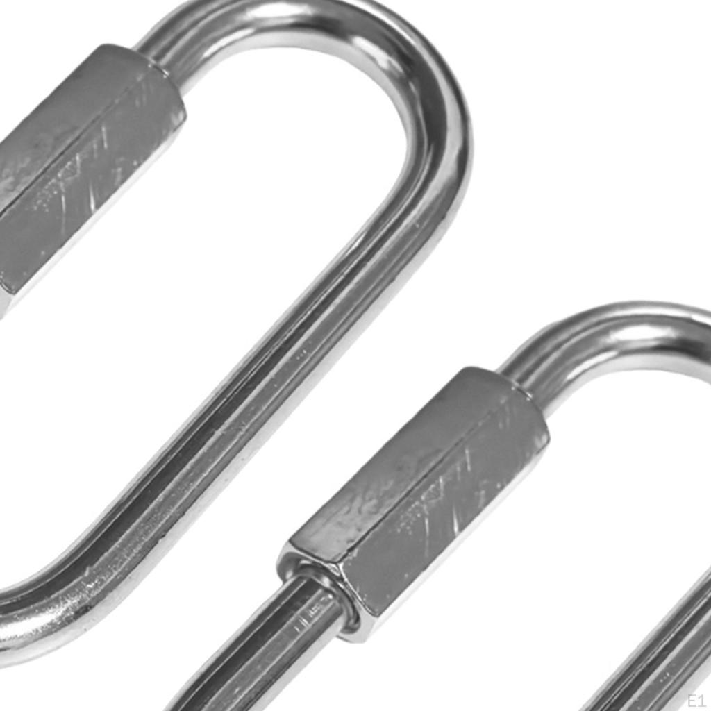 2x Quick Link Chain Connector Sturdy Screw Lock Clip for Yard Fishing Hiking