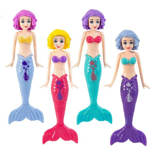 Mermaid Dive Toys Set for Kids Water Activated Diving Pool Toys Water Play Toys Gift for Divers And Water Lovers