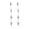 Halloween Long Tassel Skull Head Hanging Earrings for Women Vintage Silver Color Moon Skeleton Drop Earring Girls Party Jewelry