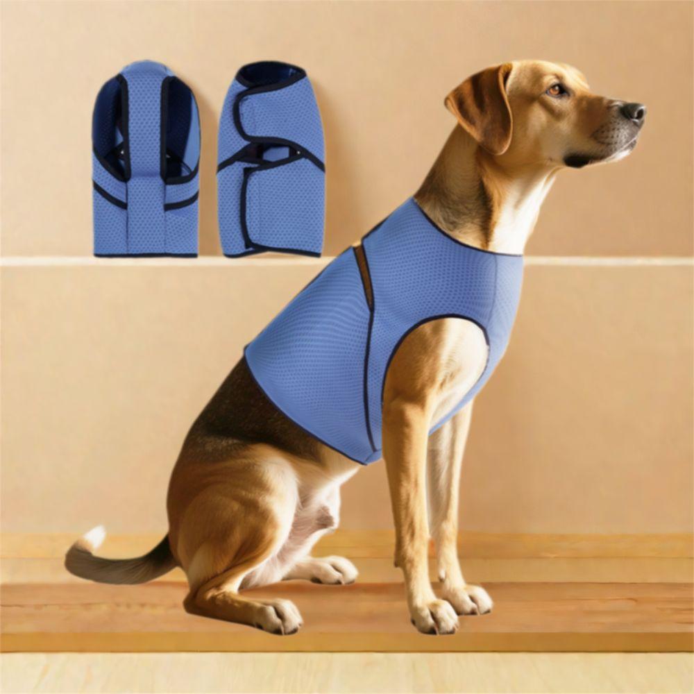 Breathable Dog Anxiety Vest Adjustable Dog Chest Back Clothing Pet Calming Shirt  Travel