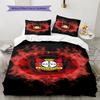 Leverkusen Logo Muster Bettwäsche Steppbett Set Bettbezug Kissenbezug Heimdekoration Geburtstagsgeschenk (1 Bettbezug + 2 Kissenbezüge, ohne Füllung)