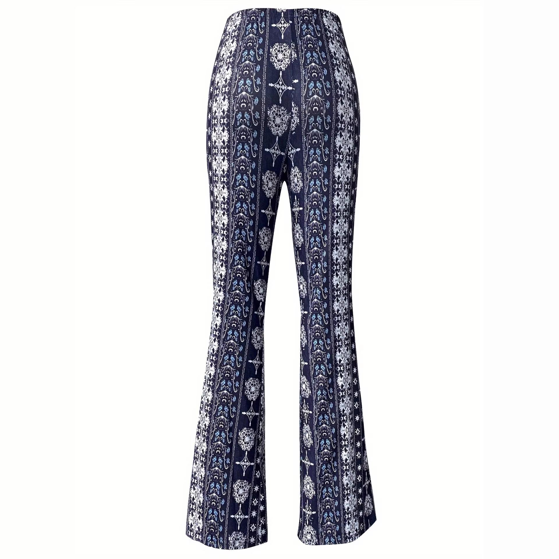 European and American spring and autumn wish bohemian high elastic tight micro pull sexy casual pants women M