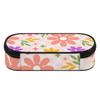 Pencil Case 300D Polyester Multi Compartment Smooth Zipper with Main Compartment Mesh Pocket and Pen Slots for Daily School Use