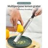 1pc Portable Stainless Steel Citrus Zester & Lemon Grater With Long Handle - Perfect For Chocolate, Cheese & Fruit Peeling