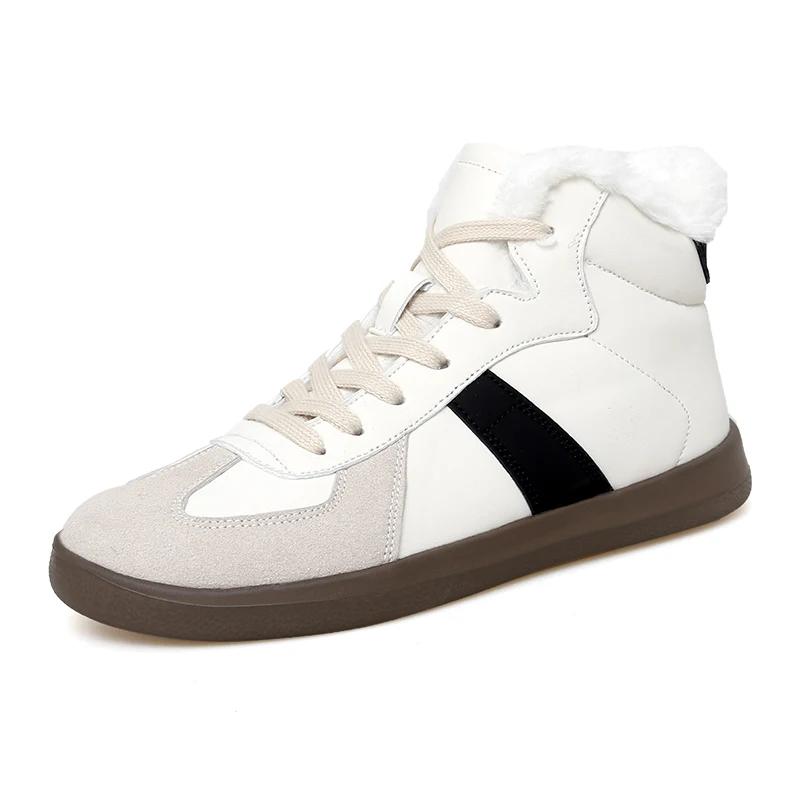 Hot Fashion White Men's Sneakers Man High-top Skateboard Shoes Men Designer Luxury Trainers Women Leather Sneakers Sport Brand