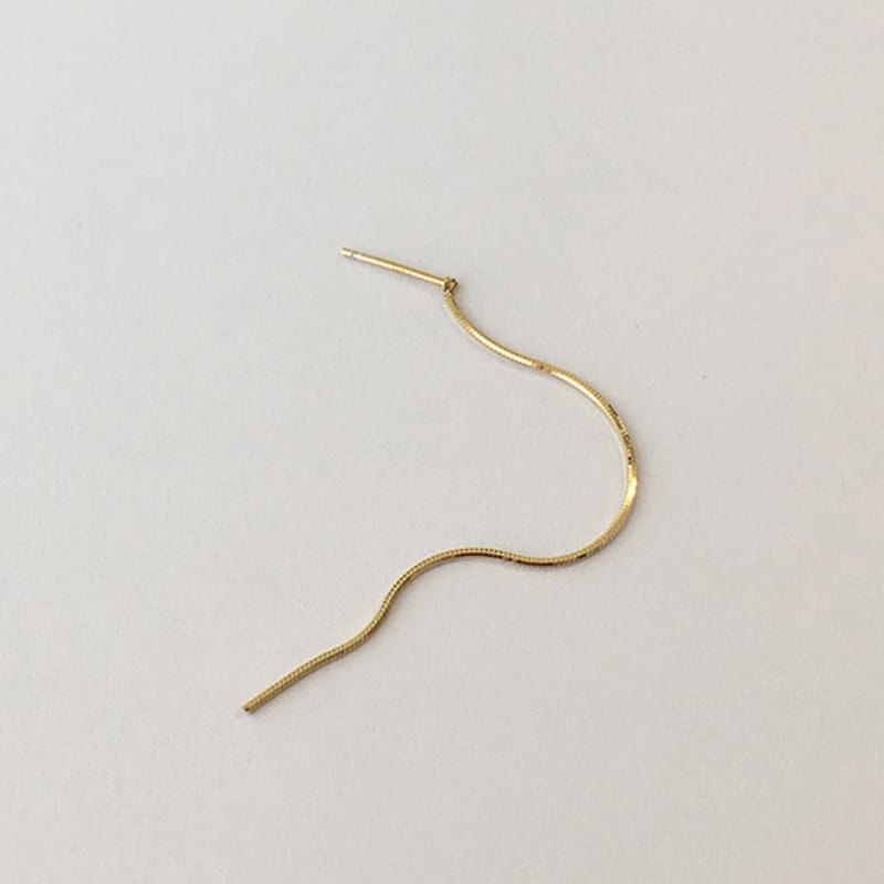 Modernlike 14k Gold-filled Silver Snake Drop Earrings