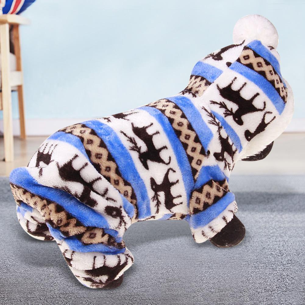 Autumn Winter Soft Plush Dog Clothes Hoodies for Small Dogs Puppy Overall Clothing Outfit