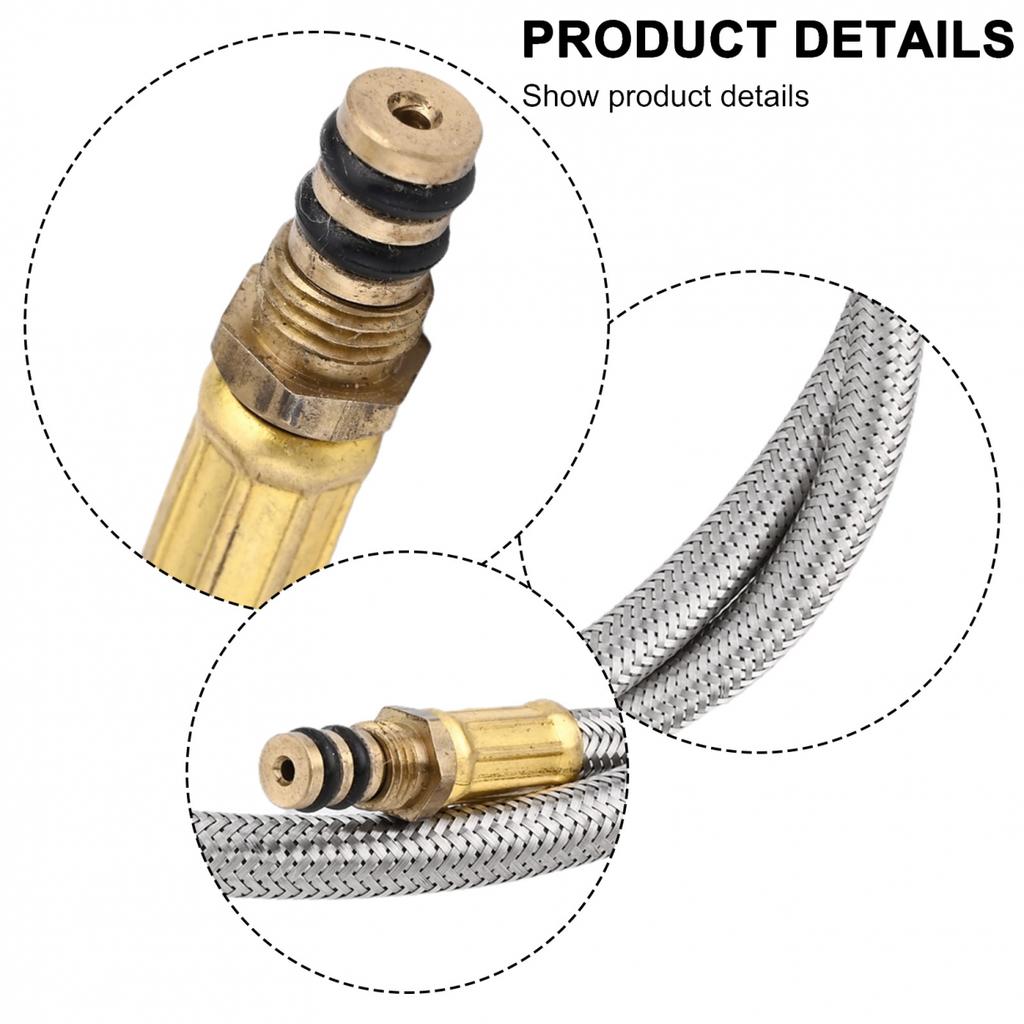 Compact and Flexible Gas Tank Extension Tube Perfect for Camping Stoves 50cm