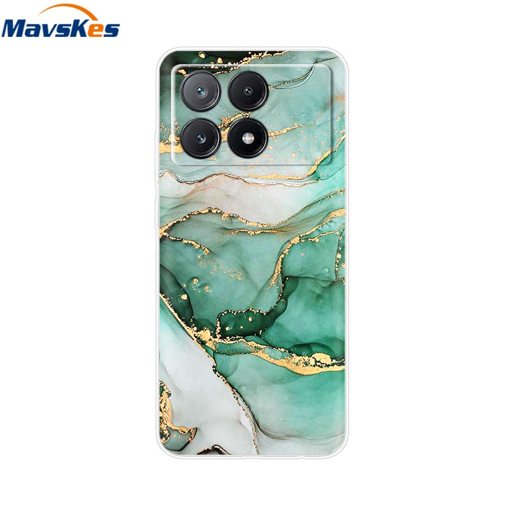 Handyhülle Für Poco X6 Pro Hülle Abdeckung Niedliche Klare Weiche Silikonhüllen Für Poco X6 Pro Hülle PocoX6 Pro Rückseite Coque Fundas