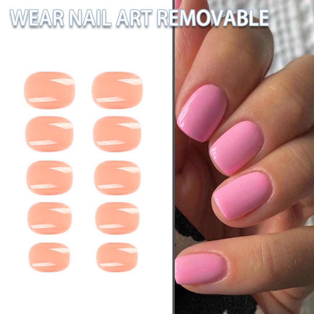 

Tingml Пресс на ногти Короткие накладные ногти Полное покрытие Искусственные акриловые ногти Маникюр своими руками