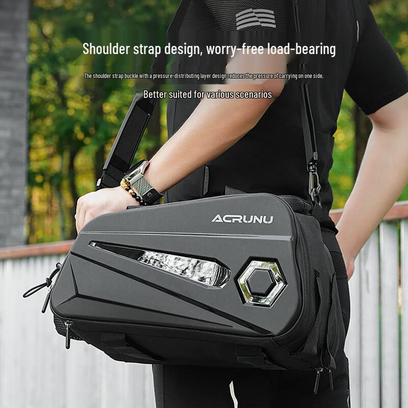 Junshi Bicycle Hard Shell Pannier Bag with Expandable Capacity