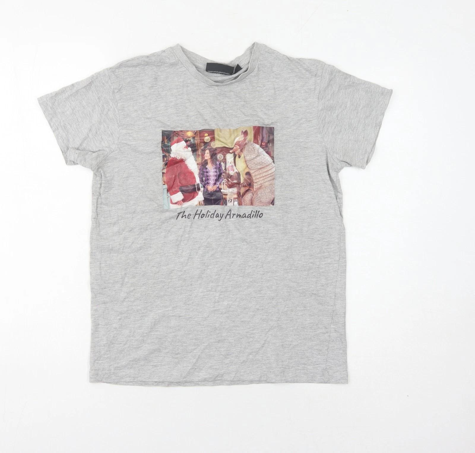 Friends Unisex Grey Graphic T-Shirt, Size S 3XL