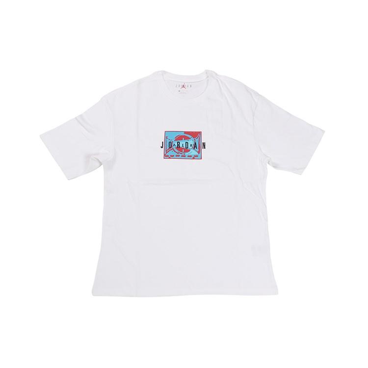 Air Jordan Sport DNA Logo Printing Short Sleeve White Men s CJ6222-100 XXXL