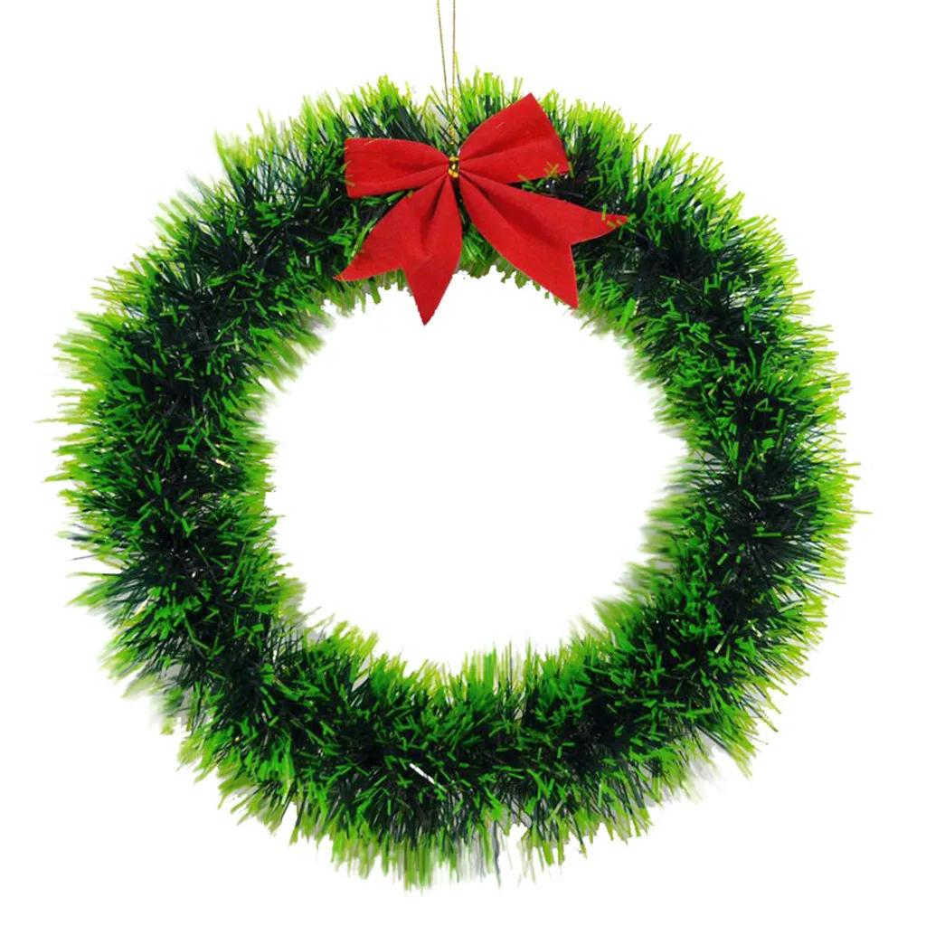 Christmas Wreath Xmas Tree DIY Garlands Vine Rings Rattans Door Wall Hanging Pendant Ornaments New Year Festive Party Decoration