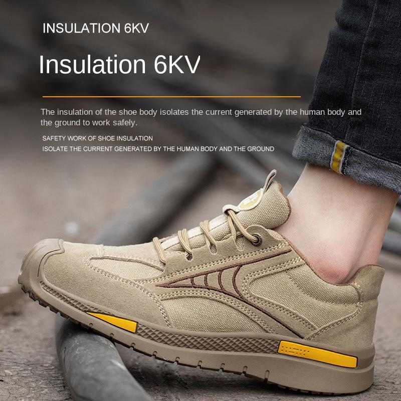 Insulated 6KV Labor Insurance Shoes, Anti-smashing and Anti-piercing Safety Shoes, Anti-splashing and Hot Welder Protective Shoes