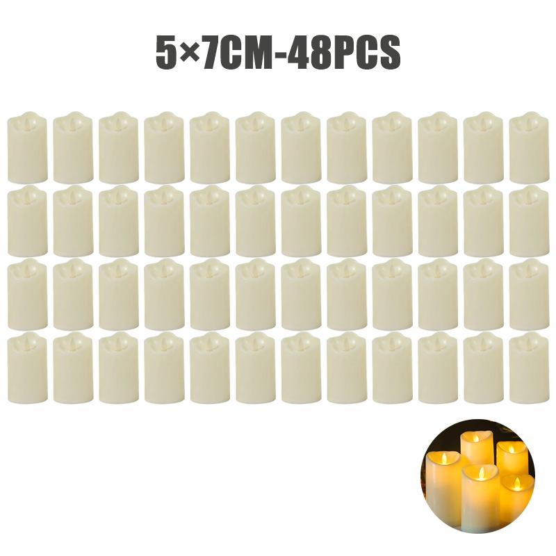 Flameless LED Candle Creative Ing Led Tea Light Warm White Flameless Candle Wedding Season  Decor Candle Light