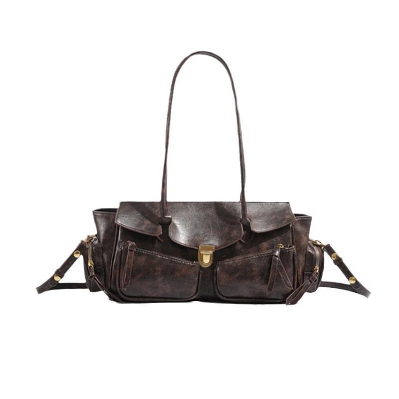 Retro Senior Sinn Handtasche Heißes Mädchen Motorradtasche Schulter Unterarmtasche Fashi All-Match Damen Tasche Hohe Qualität