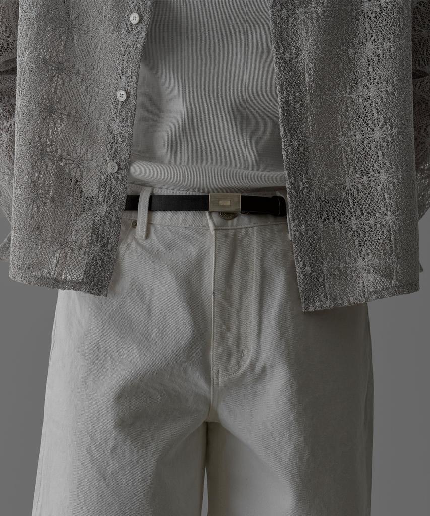 Baulopeulodeogteu White Denim Half Pants