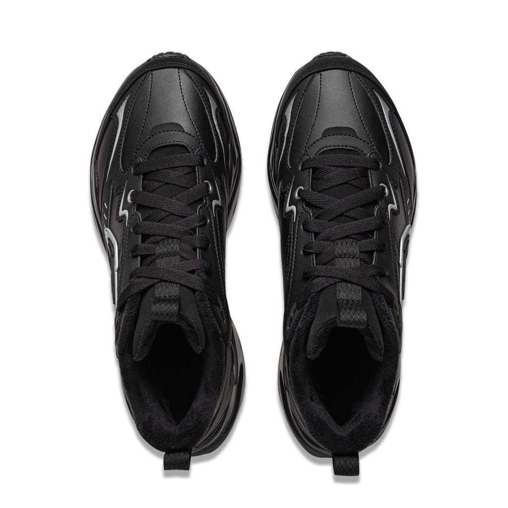 Li Ning LN DEFENDER Cushioning Slip Resistant Abrasion Resistant Height Increasing Rebound Mid top Casual Shoes Men's AGCV395-2