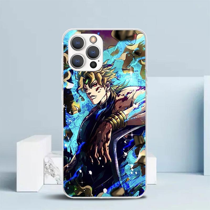 JoJo Adventure Dio Diego Brando Soft Cover for iPhone 16 17 Air 15 14 Pro Max 16E Phone Case 13 Mini 12 11 7 SE 8 Print Pattern