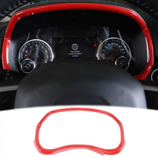 Dashboard trument Decor Cover Trim For Dodge Ram 1500 2018- Accessories красный