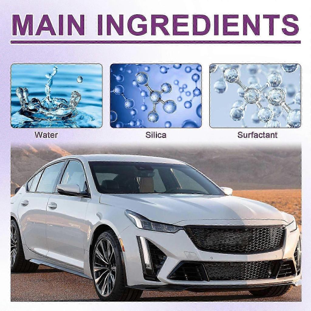 6 in 1 Car Protection Spray Crystal Seal Glaze, Dust-Resistant, Easy Polishing & Coating for All Surfaces, Safe & Eco-Friendly, Quick Shine & Long-La