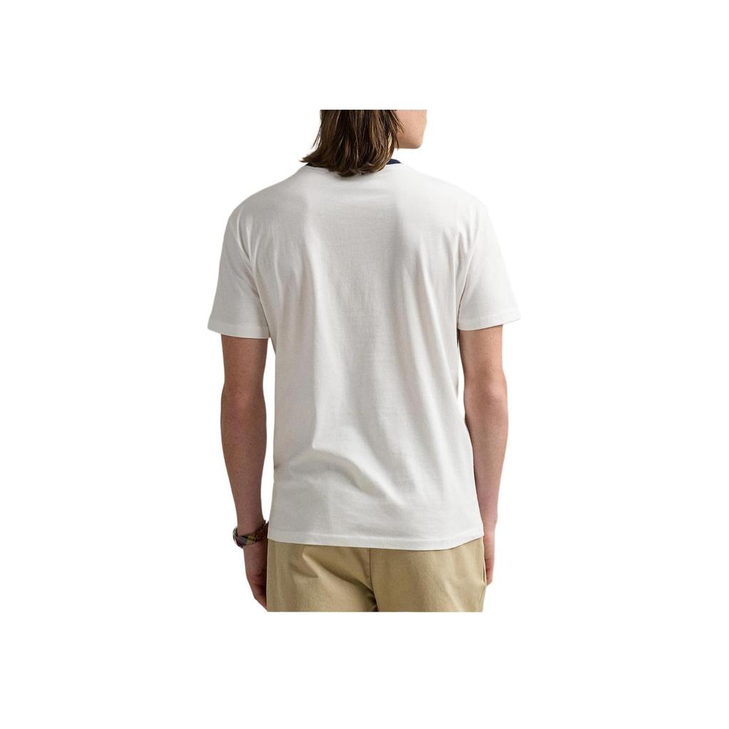 Polo Ralph Lauren Color Blocked Polo Collar Letter Embroidered Short Sleeve T-Shirt Men T-Shirt 710694466-004