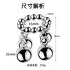 Stainless Steel Pendant Physical Exercise Stretch Weight-Bearing Sex Tools Adult Sex Toys 4 Balls 3 Balls Pendant