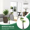 3Pcs Plastic Coconut Palm Tree Miniature Micro Landscape Supplies Bonsai Craft Garden Decoration Tiny Palm Tree Fairy Garden