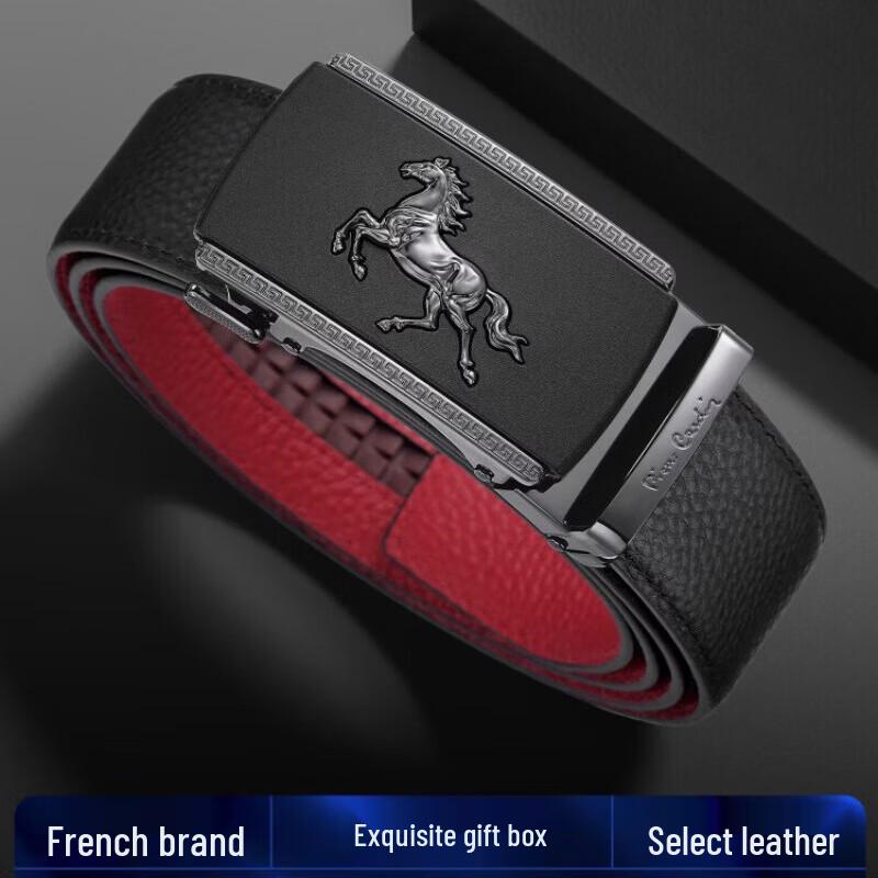 

Pierre Cardin Men s Automatic Buckle Leather Belt