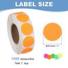 1000Pcs Colored Dot Stickers Color Coding Labels Blank Circle Stickers Adhesive Round Price Stickers for Office 12.7mm 19mm 25mm