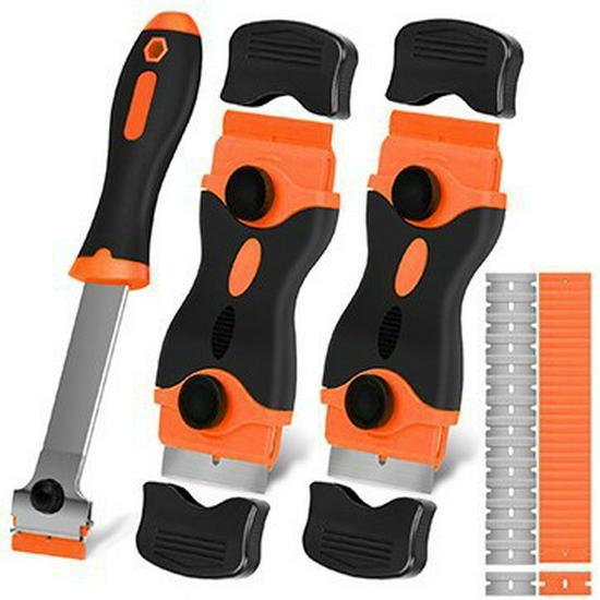 Multi-Function Double-Headed Glue Removal Scraper for Car Film and Kitchen Cleaning