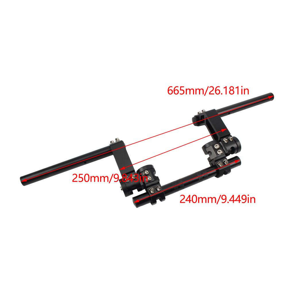 Motorcycle 7/8" 22mm CNC Handlebar Removable Adjustable Steering Handle Bar 125cc Pit Dirt Bike Motocross Scooter Accessories