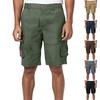 Men's Casual Color Outdoors Pocket Beach Work Trouser Cargo Shorts Pant