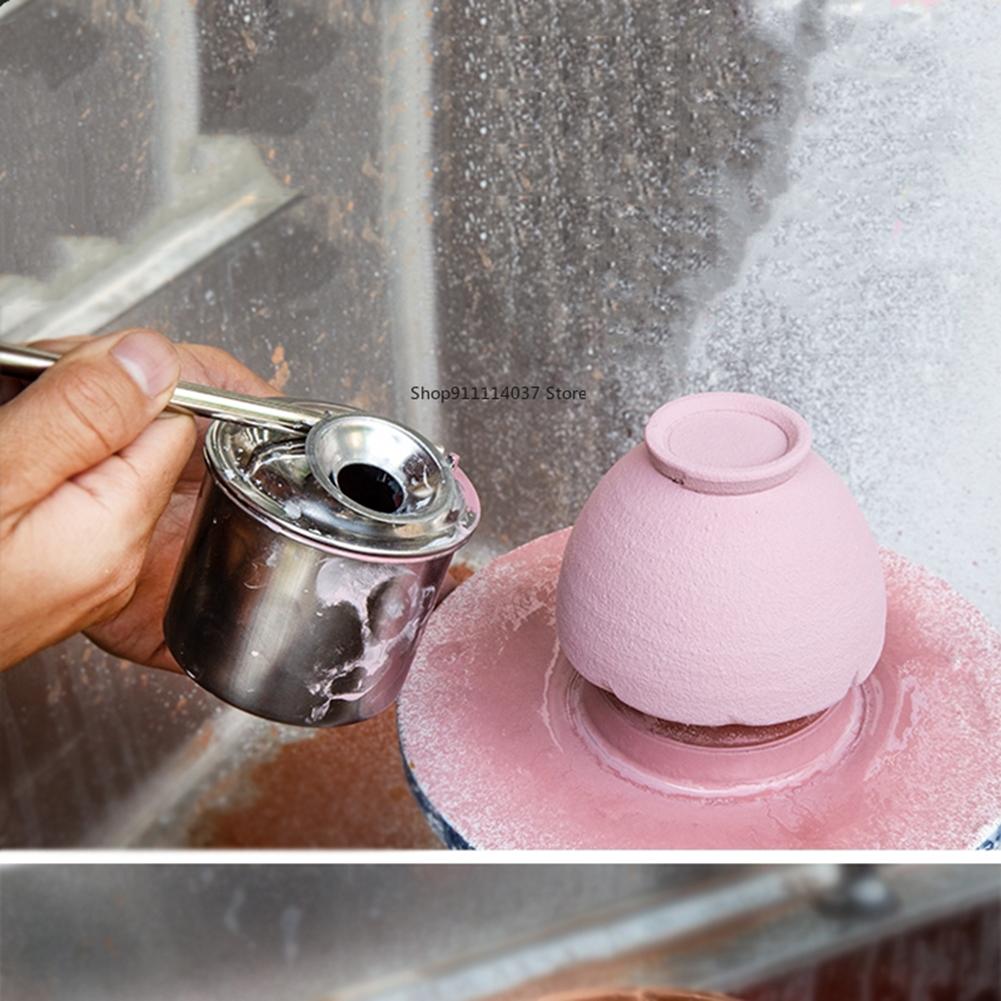 Precision Ceramic Glaze Sprayer Stainless Steel Atomizer Easy and Quick Application Create Special Painting Effects