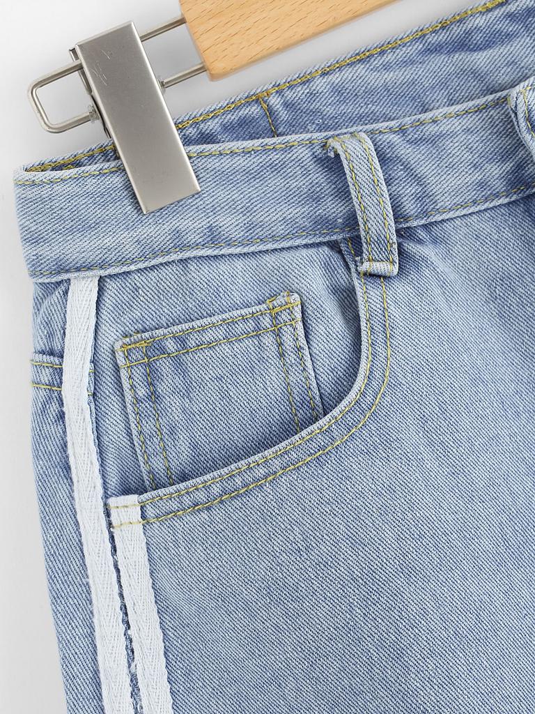 SHEIN Strappa Pantaloncini Denim acquista in modo economico — spedizione  gratuita, recensioni reali con foto — Joom