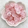 50Pcs 12Mm Color Resin Cat Eye Button Pearllight Bowl Shape Four Eye Button Wedding Decoration Sewing Accessories