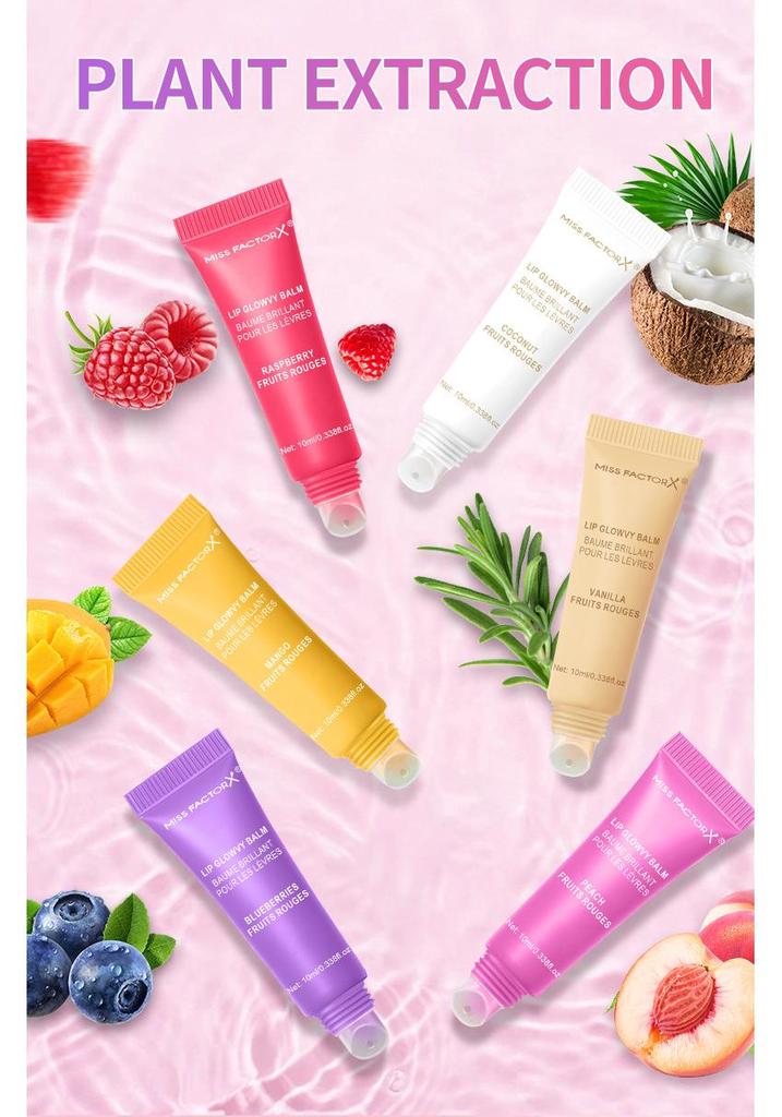 6-Piece Moisturizing Lip Oil Set: Glossy Primer & Essential Care for Autumn/Winter