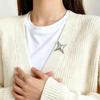 Niche Design Versatile Metal Starburst Brooch for Bag or Suit Decoration