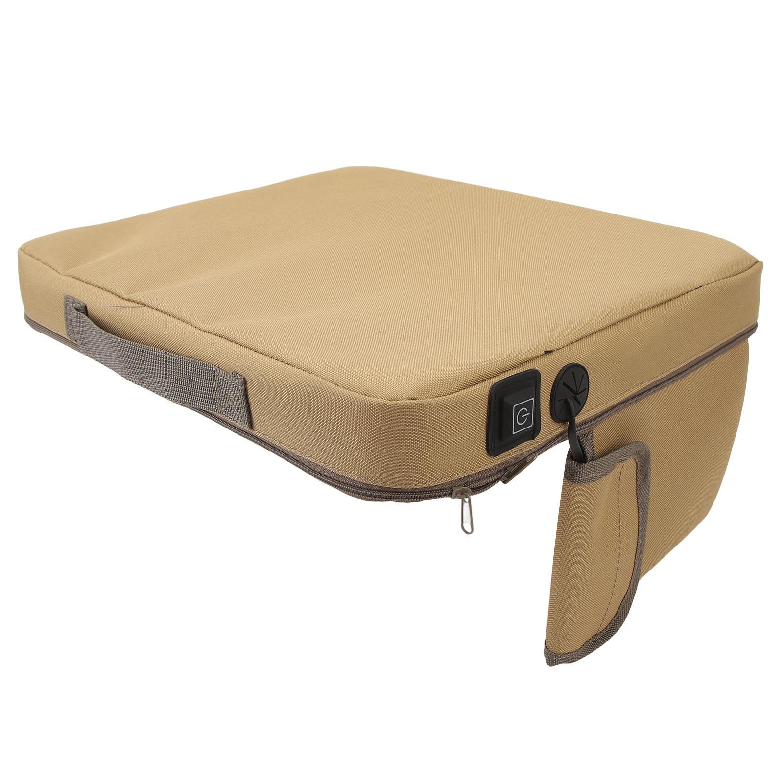 

Подушка для сиденья с подогревом и 3 режимами нагрева, зарядка через USB, катионная ткань, подогрев сиденья для пикника