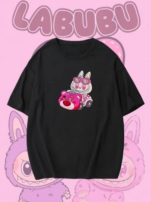 Oversized T-shirt with a Labubu print 2XL