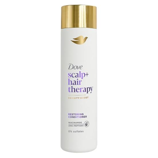 

Dove Scalp + Hair Therapy Бессульфатный восстанавливающий кондиционер для увеличения густоты волос с ниацинамидом и цинк-пептидами для заметно более густых волос,1